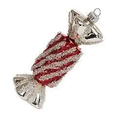 Украшение Конфета Суфле ягодное (стекло) 4,5х4,5х14 см, фото №1