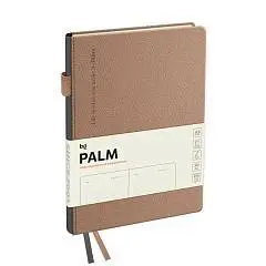 Ежедневник недат А5 "Palm. Ecru pink" пудровый, петля д/ручки, фото №1