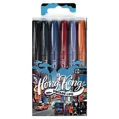 Набор текстовыделителей "ВИНТАЖ" 6цв., фото №1