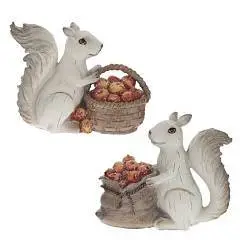 Фигурка декоративная "Белочка", L15 W6 H12,5 см, 2в., фото №1