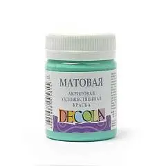 Краска акриловая матовая Декола Мятная 50мл, фото №1
