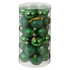 Набор шаров 30шт D 5 см, ярко-зел H26 см, фото №1