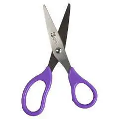 Ножницы школьные Феникс+ "АЛИСА" 13,5см, сиреневый, фото №1