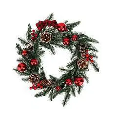 Новогодний венок  "Сказочный венок с ягодми", 40см, фото №1