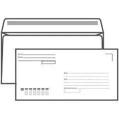 Конверт Е65 клеевой клапан  "Куда-Кому", фото №1