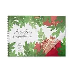 Альбом д/рис А4 30л 120г гребень пл обложка Juicy Fruits ЕК, фото №1