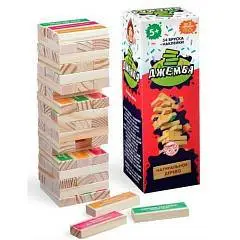 Падающая башня «Джемба» с фантами, 54 бруска, 5+, фото №1