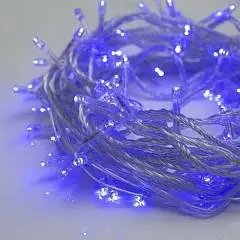 Гирлянда эл. LED-100-220V, 10м, силикон, 8р, синий, фото №1