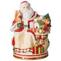Банка д/сыпучих продуктов "Дед Мороз" керамика 18*16*23,5см, фото №1