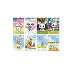 Блокнот А7 "Милые животные" спираль, фото №1