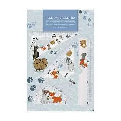 Набор для черчения "HappyGraphix. Щеночек" (трансп,линейка,треуг), фото №1