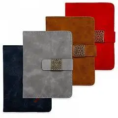 Бизнес-блокнот А6 100л "PUERTA" клетка, кожзам, фото №1