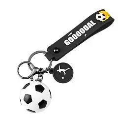 Брелок детский Футбольный мяч пластик 11см черн/бел КОКОС, фото №1