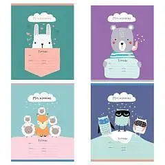 Тетрадь 12л ЛИНИЯ "Сute animals", фото №1