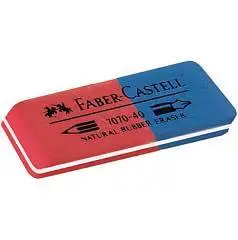 Ластик Faber-Castell "Latex Free" комбинированный, 56х20х7мм, фото №1