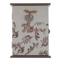 Ключница L19 W5,5 H25,5 см, хоум, закрытая, белая, фото №1