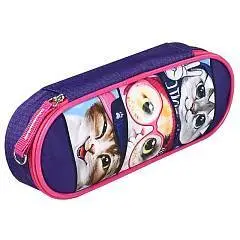 Пенал школьный "Коты" 20.5х7.5х4 см, фото №1