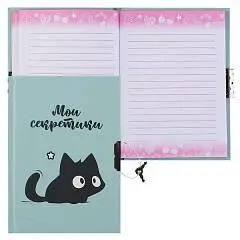 Книжка записная А6 "Котомания" на замке тв обл, фото №1