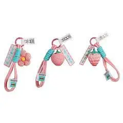 Брелок 4,5см Ягодка смола КОКОС ассорти 3 вида, фото №1