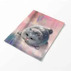 Набор обложек для тетрадей "ПУХЛЫЕ КОТЫ" 3 шт., фото №1