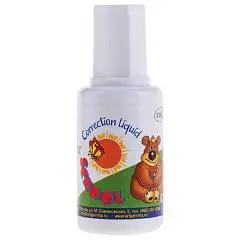 Корректирующая жидкость Гамма "Школьник" 20 мл, с кисточкой, фото №1