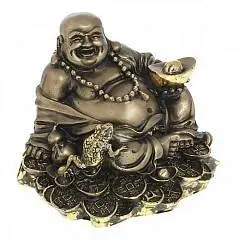 Фигурка декоративная Хотей(сус/золото),L17W15H17 см, фото №1