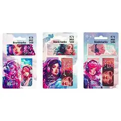Закладки магнитные д/книг "Anime", софт-тач, 3шт, фото №1