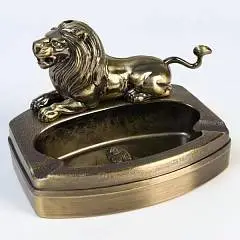 Зажигалка с пепельницей "Лев", пьезо, газ, фото №1