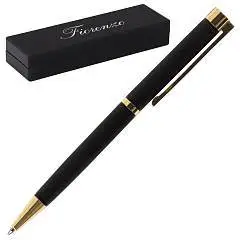 Ручка шариковая подарочная FIORENZO, черн.корп, синяя, футляр, фото №1