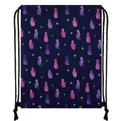 Сумка для обуви 1отд. 36х44см "Cat pattern", фото №1