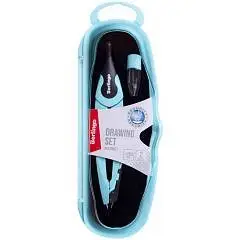 Готовальня Berlingo "Instinct" 2 предмета, 135мм, аквамарин, фото №1