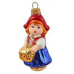 Елочное украшение "Красная шапочка", в под упаковке, h-10 см, фото №1