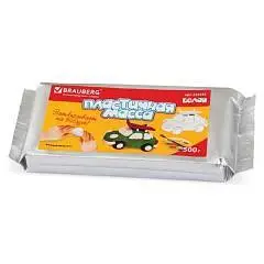 Паста д/моделир и лепки,отверд.,500г,белая,ВЫСШЕЕ КАЧЕСТВО, фото №1