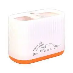 Подставка для канцтоваров "Кот на белом" 13,8*10*7см белый 2, фото №1