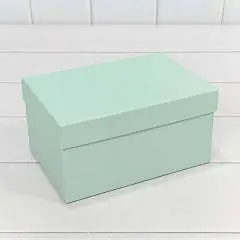 Коробка подарочная "Голубая" 24,3*17,6*10,5 см 10-5, фото №1