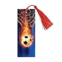 Закладка для книг  "Fire ball" 3D с линейкой, 150*55мм, фото №1