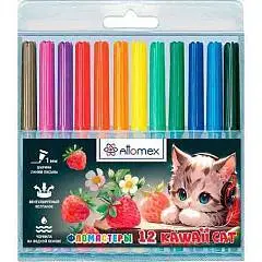 Фломастеры 12wd Kawaii Cat Attomex, фото №1