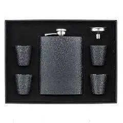 Набор, фляжка 250 мл, 4 стопки 50 мл., воронка, L23,5 W17,5 H4 с, фото №1