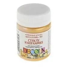 Краска по стеклу и керам. "Декола" золото акрил 50мл, фото №1