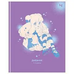 Дневник шк. 1-4кл "Anime girl" выб.лак, интеграл.обл, фото №1