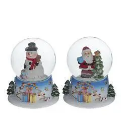 Фигурка декорат. в стекл. Шаре "Новый год" D 5 см, H6 см, фото №1