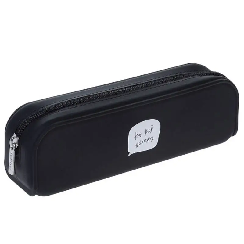 Пенал на молнии мягкий "Ой, всё!" черн, фото №1