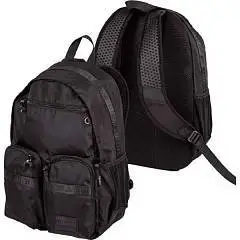 Рюкзак deVENTE TOTAL BLACK 44x31x20см внеш карм, фото №1
