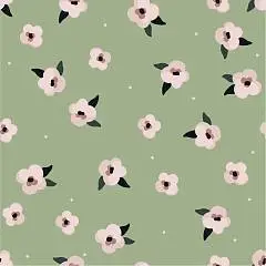 Бумага упаковочная "Pretty" зеленый премиум, 70х100 см в рулоне, фото №1