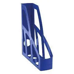 Лоток вертикальный ЛИДЕР 75мм, синий, фото №1