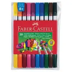 Фломастеры двухсторонние смыв Хамелеон  10шт 10цв, фото №1