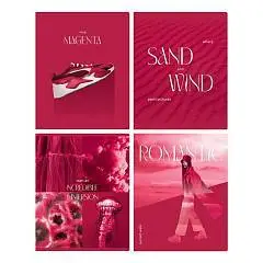 Тетрадь 48л КЛЕТКА "Viva magenta", soft-touch ламинация, фото №1