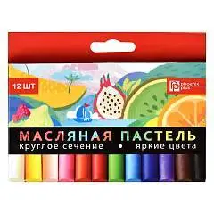 Пастель масляная Феникс Фрукты 12цв, фото №1