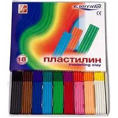 Пластилин 18цв 360гр Луч Классический, фото №1