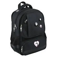 Рюкзак школьный "Кошачья эстетика" 30х40х14см 1 отд/молния черн, фото №1